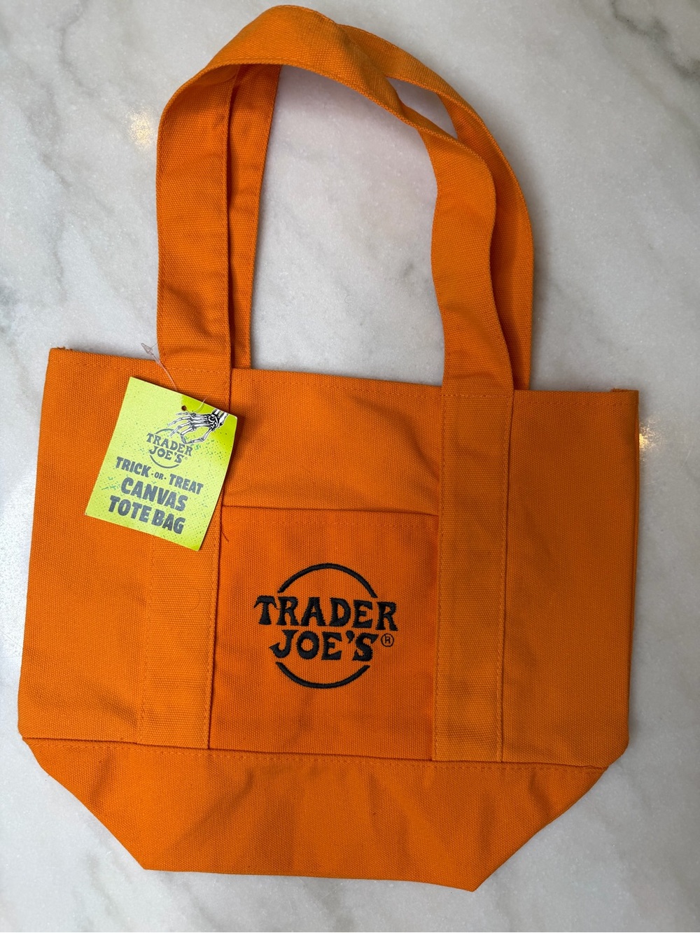 Trader Joe’s Orange Canvas Tote Bag